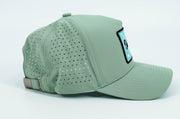 Boxed Script Hat - Green