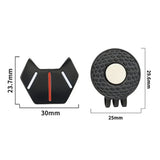 AimPoint - Magnetic Golf Ball Marker with Painted Metal Hat Clip