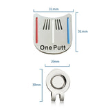 OnePutt - Magnetic Golf Ball Marker with Painted Metal Hat Clip