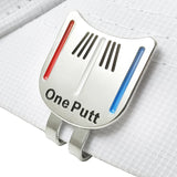 OnePutt - Magnetic Golf Ball Marker with Painted Metal Hat Clip
