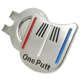 OnePutt - Magnetic Golf Ball Marker with Painted Metal Hat Clip